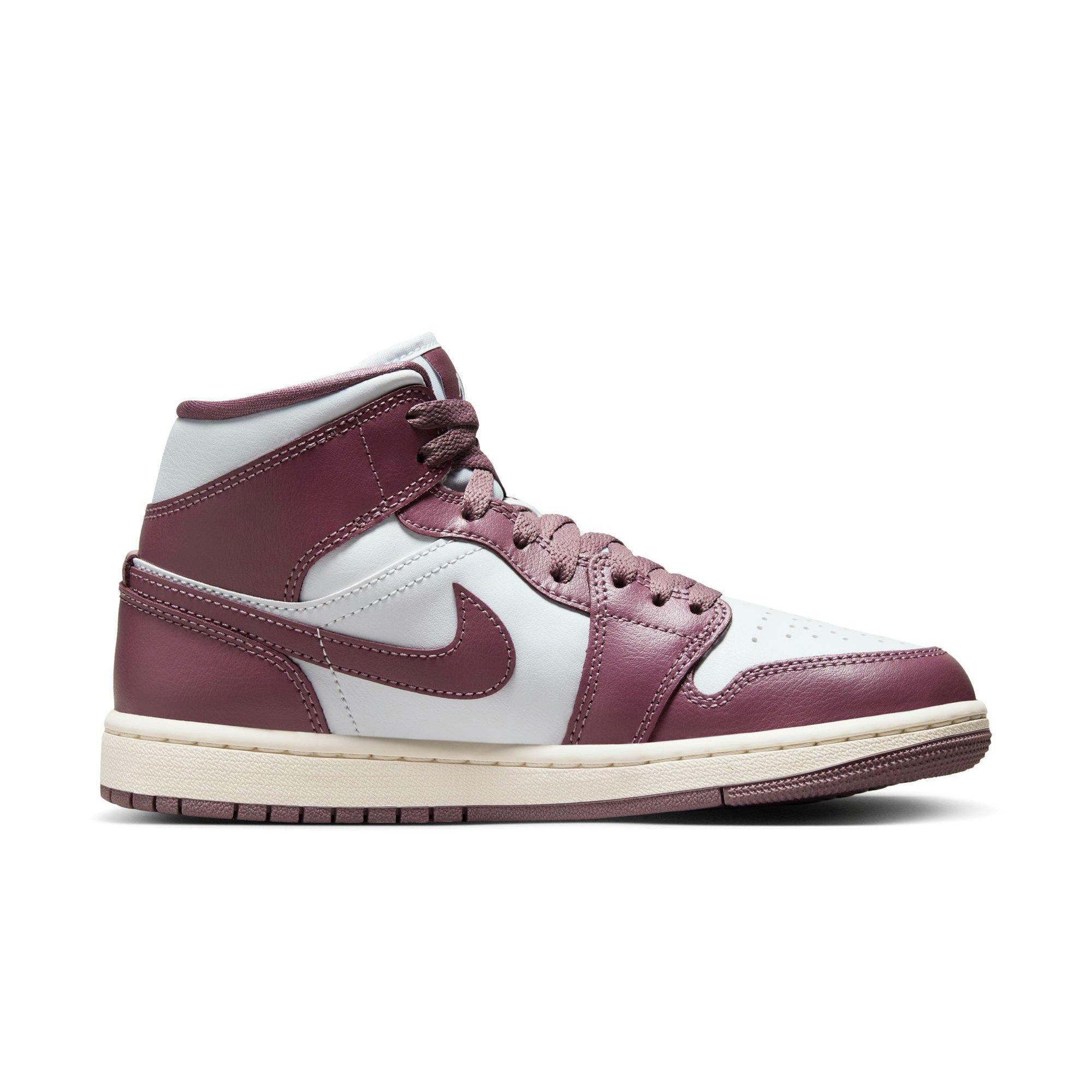 Jordan 1 Mid Women s Pure Platinum Mauve Shoe
